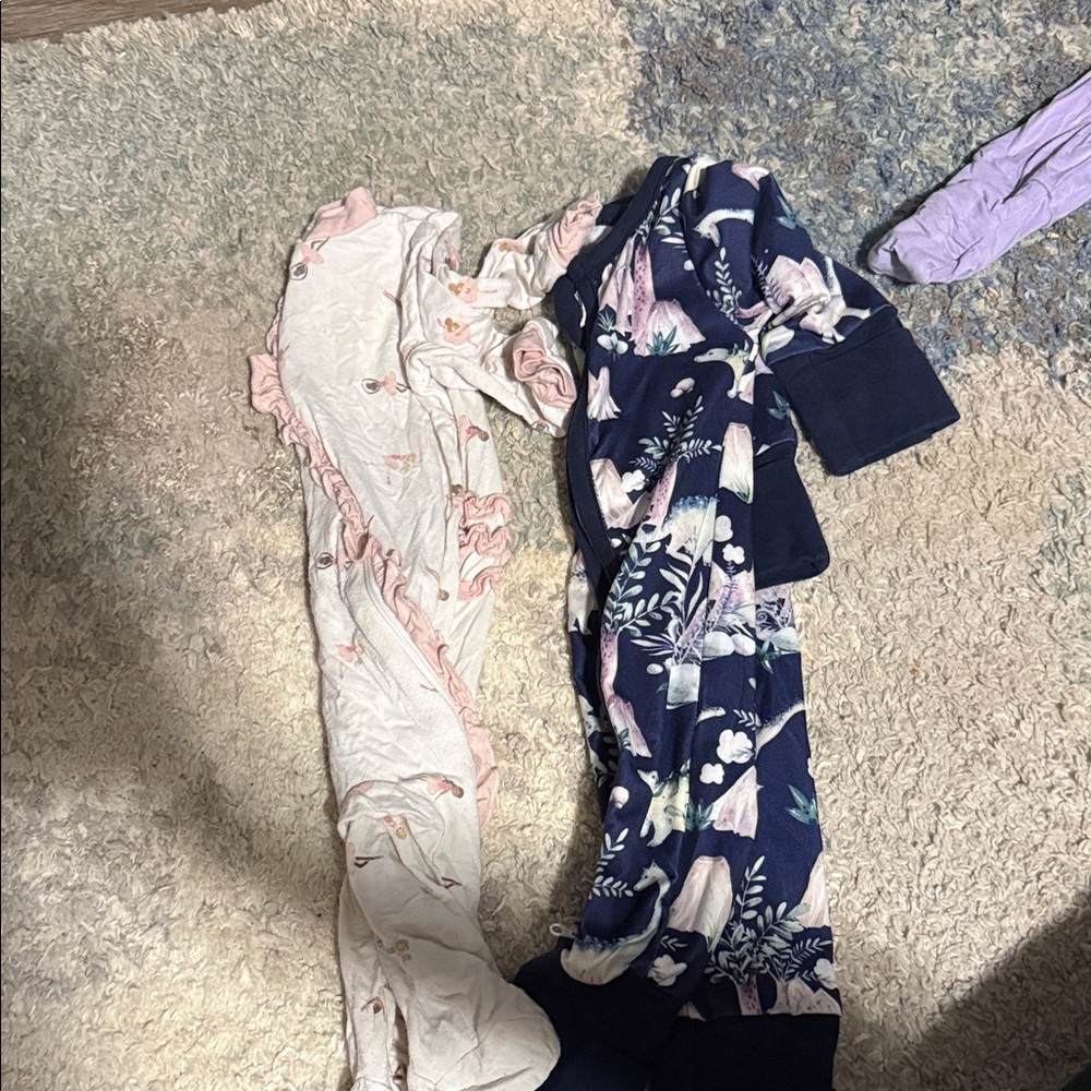 Floral and Pink Kids Pajama Set